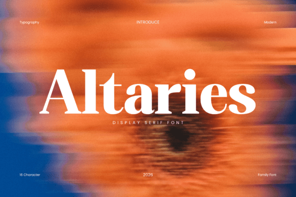 Altaries: A Serif Font for Elegant and Classy Design