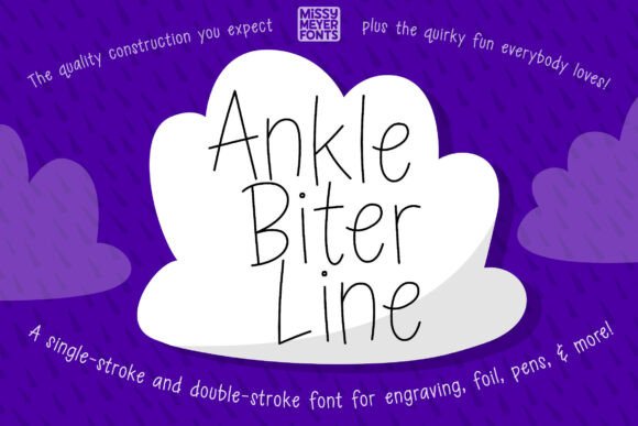Ankle Biter Line: A Charming, Versatile Font for Creative Tools