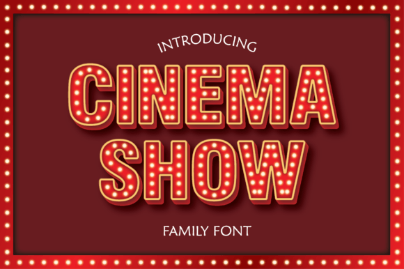 Cinema Show: A Cool and Unique Decorative Font