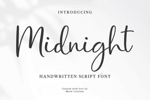 Discover Midnight Script: Your Modern Handwritten Typeface