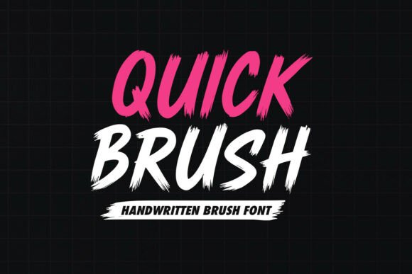 Discover Quick Brush: A Modern Handwritten Typeface