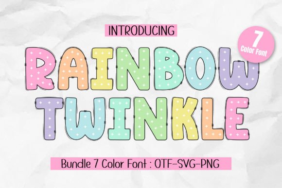 Discover the Playful Charm of Rainbow Twinkle for Your Designs