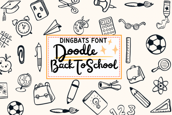 Doodle Back to School: A Creative Font for Educators