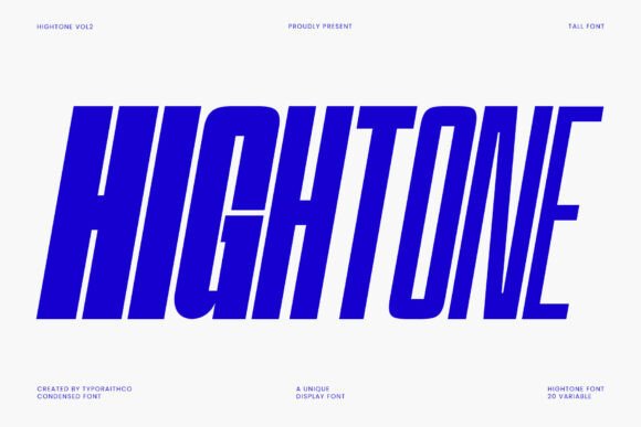 Hightone Condensed: A Bold, Modern Display Typeface