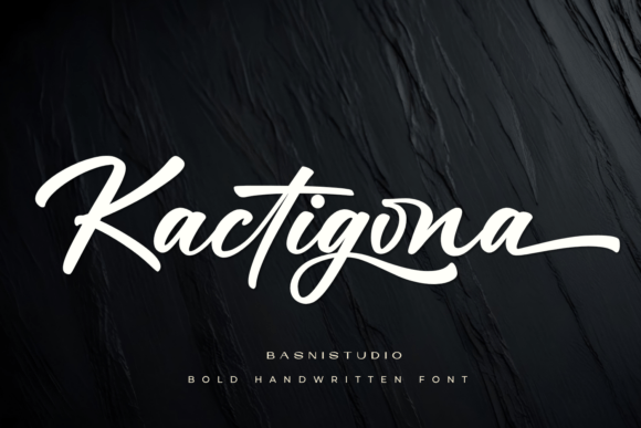 Kactigona: Bold Handwritten Font for Modern Design