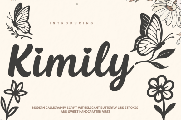 Kimily: A Modern Calligraphy Font with Elegant Charm