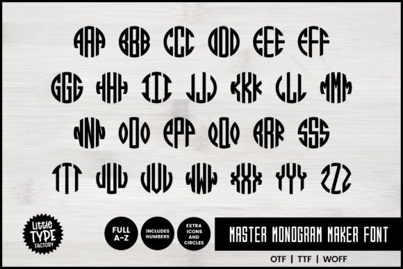 Master Monogram: Your Essential Circle Font for Timeless Design