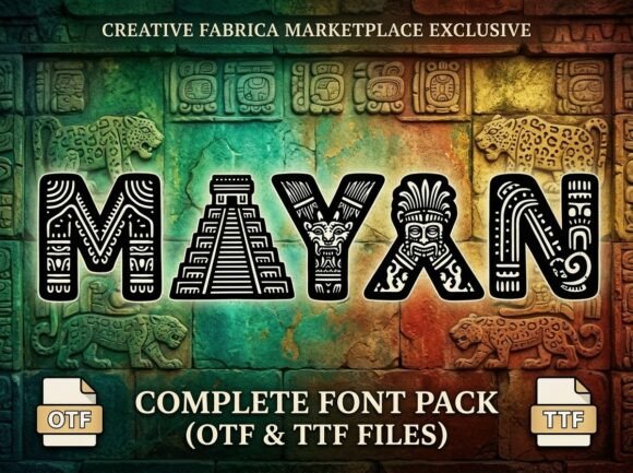 Mayan: A Bold Display Font for Captivating Designs