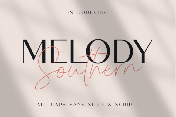 Melody Southern Duo: Elegant Font Pairing for Designers