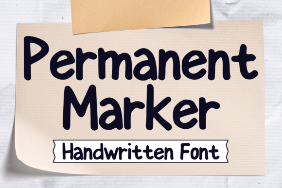 Permanent Marker: A Font with Instant Character