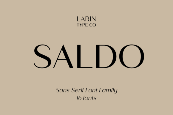 Saldo: A Modern Sans-Serif for Crisp, Professional Design