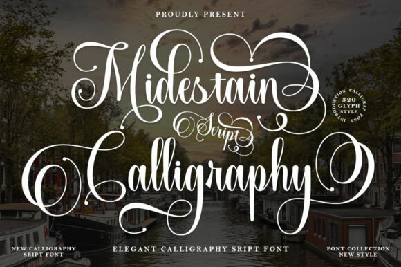 The Elegant Midestain Calligraphy: A Font for Timeless Design